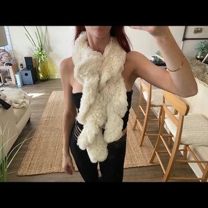 Rabbit fur scarf